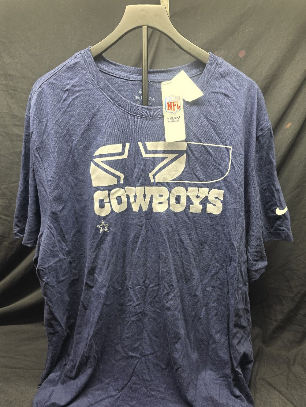 NWT Nike Dallas Cowboys The Nike Tee Men's 3XL Navy Blue NFL Team Apparel
